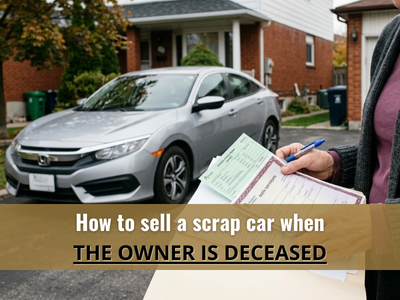 Selling a scrap car after owner is deceased